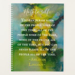 Yellows Blues Greens Inks Planner