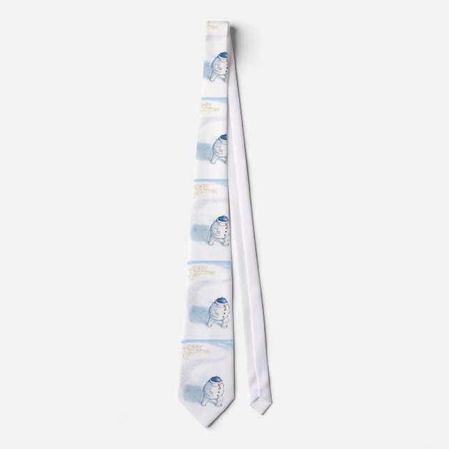 Yellowsnow Snowman Tie (Front)