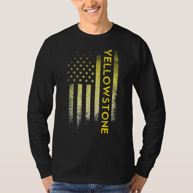 Yellowstone American Flag T-Shirt (Front)