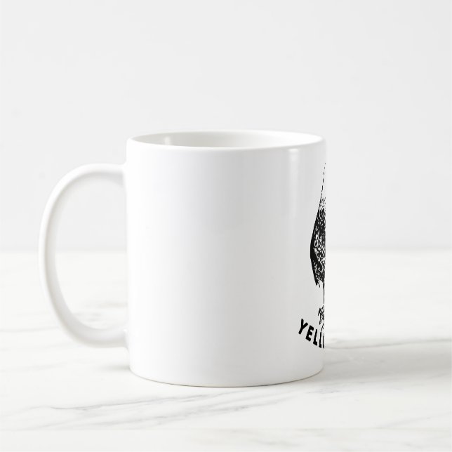 Yellowstone Bald Eagle park bird logo Coffee Mug (Left)