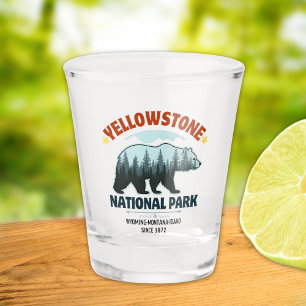 Yellowstone Bear – Cheers to the Great Outdoors Shot Glass