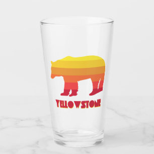 Yellowstone Bear Glass
