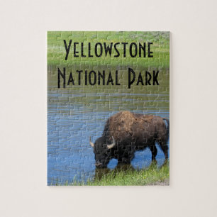 Yellowstone Buffalo Souvenir Jigsaw Puzzle