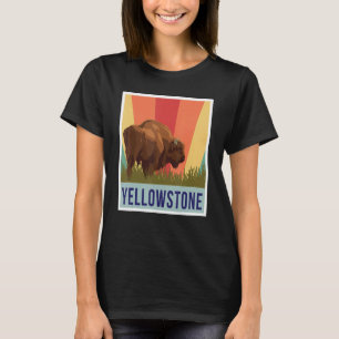 Yellowstone Buffalo Wyoming National Park Souvenir T-Shirt