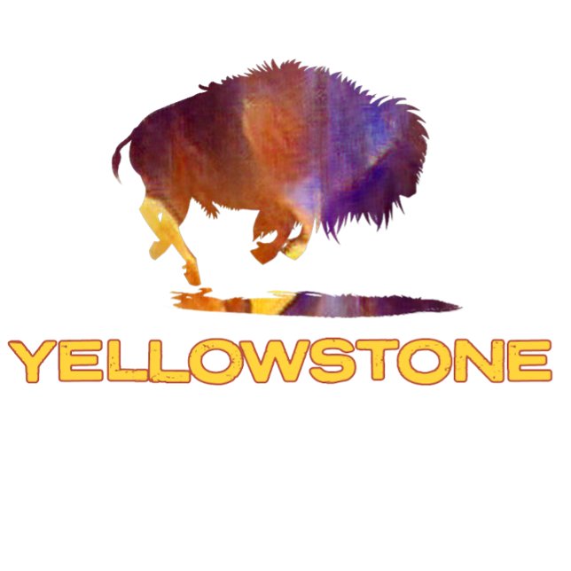 Yellowstone Colourful Bison T-Shirt (Creator Uploaded)