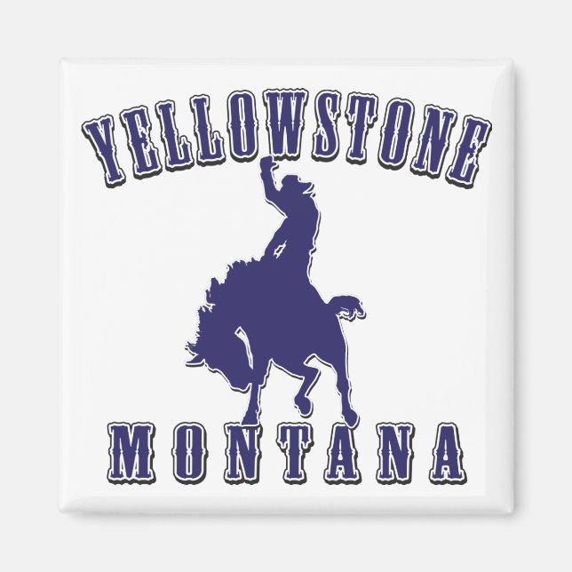 Yellowstone-Cowboy-Blue Magnet (Front)