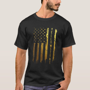 Yellowstone Distressed American Flag T-Shirt