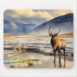 Yellowstone Elk Mouse Pad
