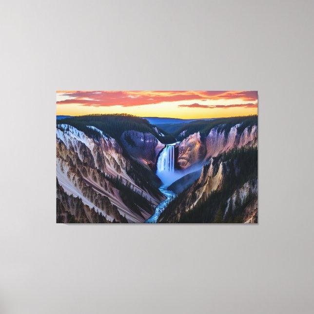   Yellowstone Falls Canvas Art (Front)