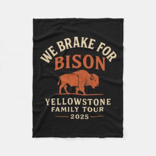 Yellowstone Family Road Trip 2025  Fleece Blanket