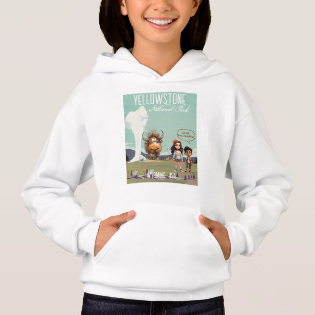 Yellowstone Funny children bison buffalo (Front)
