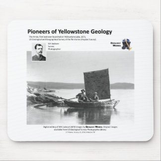 Yellowstone Geology Pioneers Ia - First Boat Mouse Pad