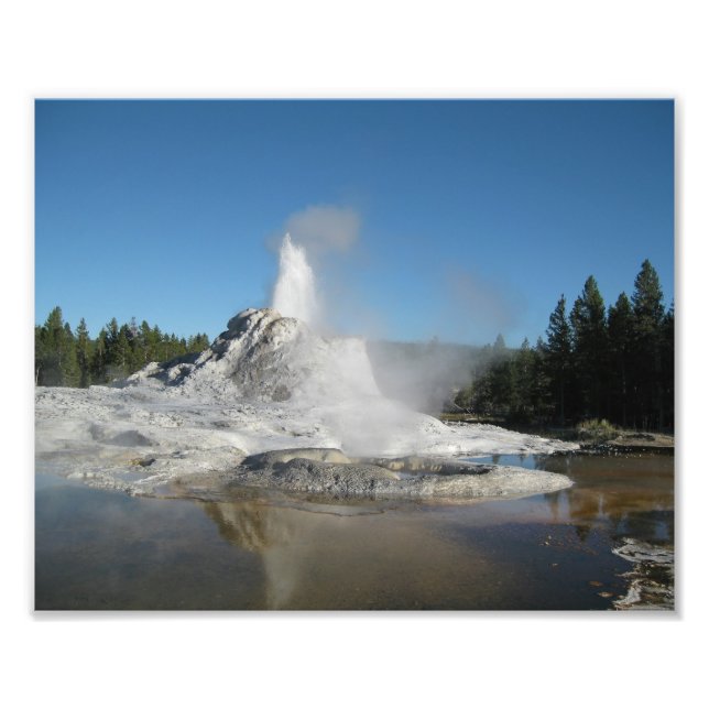 Yellowstone Geyser Photo Print (Front)