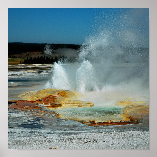 Yellowstone Geyser Poster (Front)