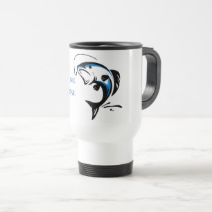Yellowstone Gone Fishing Travel Mug