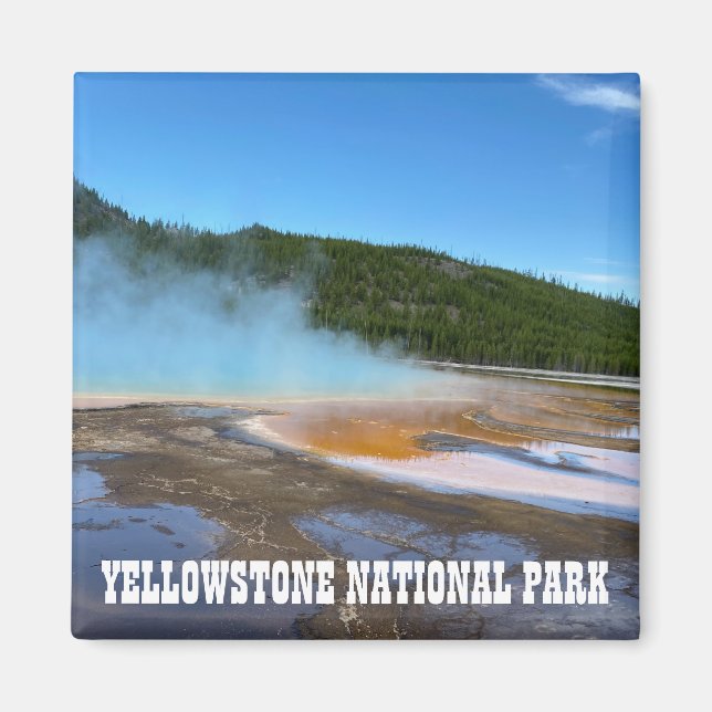 Yellowstone Grand Prismatic Spring  Magnet (Front)