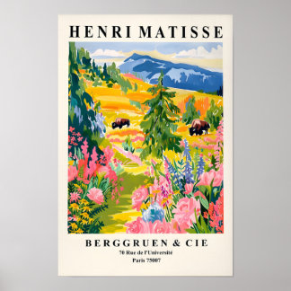 Yellowstone Illustration, National Park Poster, Ma Poster