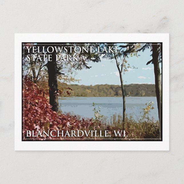 Yellowstone Lake State Park Logo Postcard (Front)