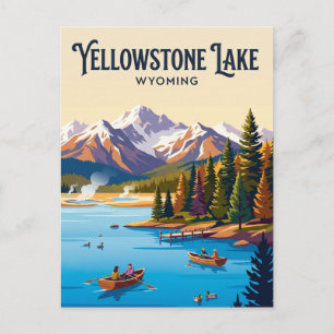 Yellowstone Lake USA Postcard