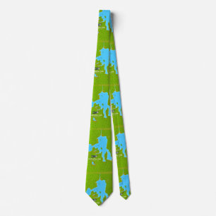 Yellowstone Lake, Wyoming Map Tie