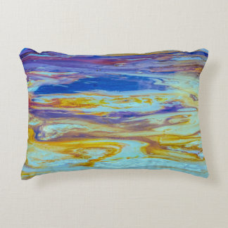 Yellowstone Lava Pool Swirls  Decorative Cushion