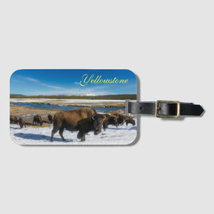 Yellowstone Luggage Tag-Buffalo Luggage Tag