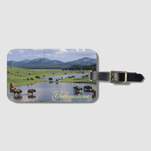 Yellowstone Luggage Tag-Buffalo Tag