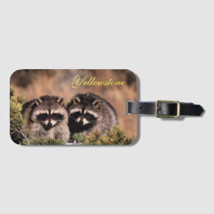 Yellowstone Luggage Tag-Racoons Tag