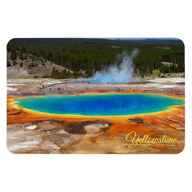 Yellowstone Magnet-Prismatic Hot Spring Magnet (Horizontal)
