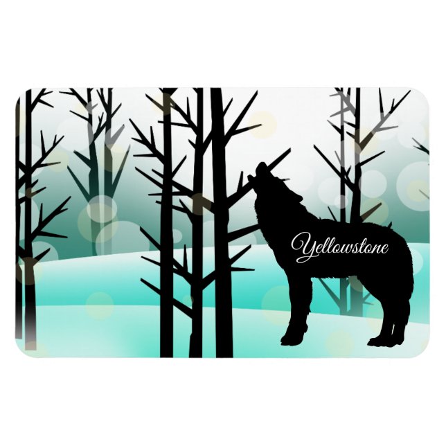Yellowstone Magnet-Wolf Magnet (Horizontal)