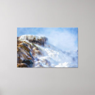  Yellowstone Mammoth Falls Canvas Art