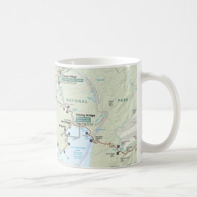 Yellowstone map mug (Right)