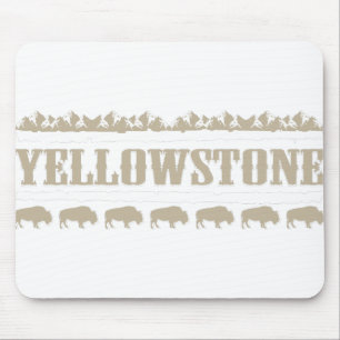 Yellowstone Montana Buffalo Mouse Pad