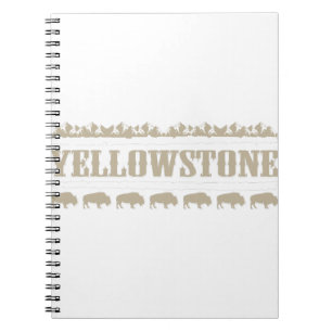 Yellowstone Montana Buffalo Notebook