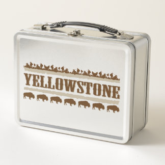 Yellowstone Montana Metal Lunch Box