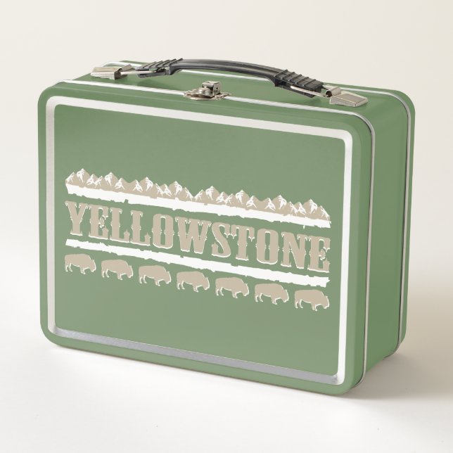 Yellowstone Montana Metal Lunch Box (Front)