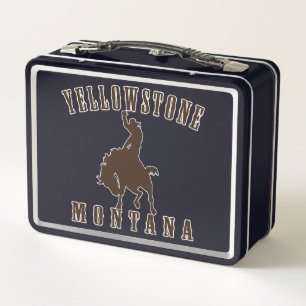 Yellowstone Montana Metal Lunch Box