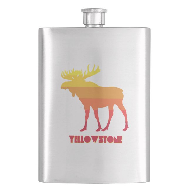 Yellowstone Moose Hip Flask (Front)