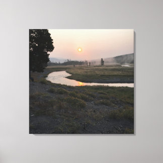 Yellowstone Morning Canvas Print