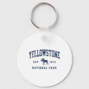 Yellowstone National Park 1872 Hiking Womens Mens Key Ring