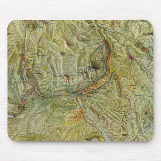 Yellowstone National Park 2 Mouse Pad (Front)