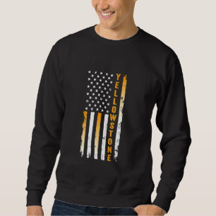 Yellowstone National Park American Flag Sweatshirt