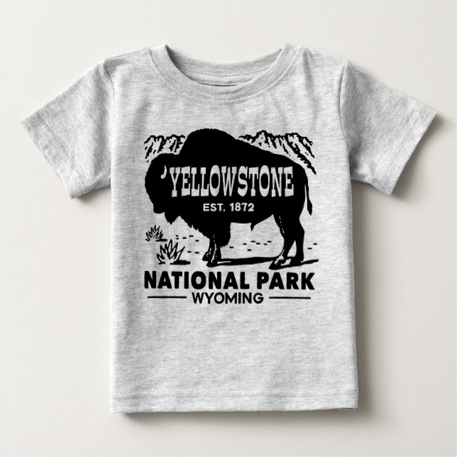 Yellowstone National Park Baby T-Shirt (Front)