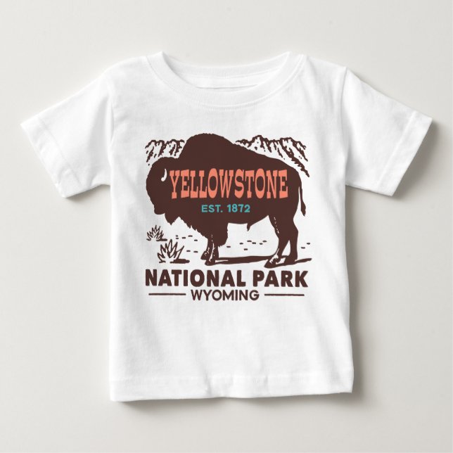 Yellowstone National Park Baby T-Shirt (Front)