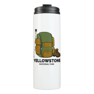 Yellowstone National Park Backpack Thermal Tumbler