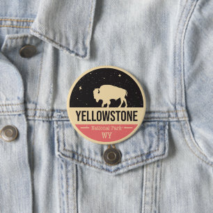 Yellowstone National Park Badge Button