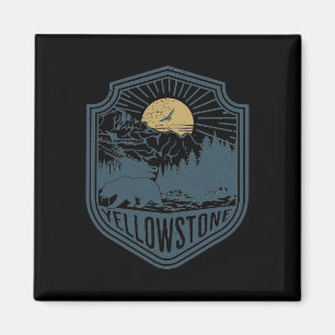 Yellowstone National Park Bear Nature Hiking Outdo Magnet