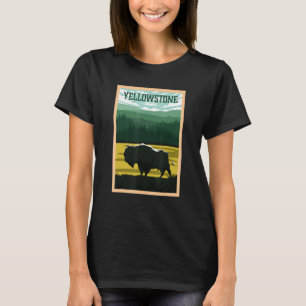 Yellowstone National Park Bison Buffalo Souvenir T-Shirt