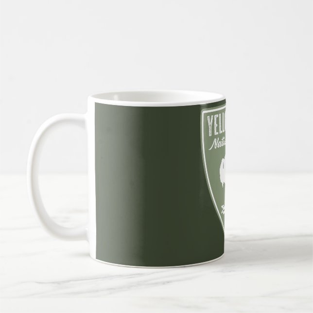 Yellowstone National Park Bison Coffee Mug (Left)