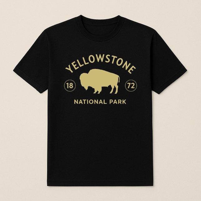 Yellowstone National Park Bison Established 1872 T-Shirt (Creator Uploaded)